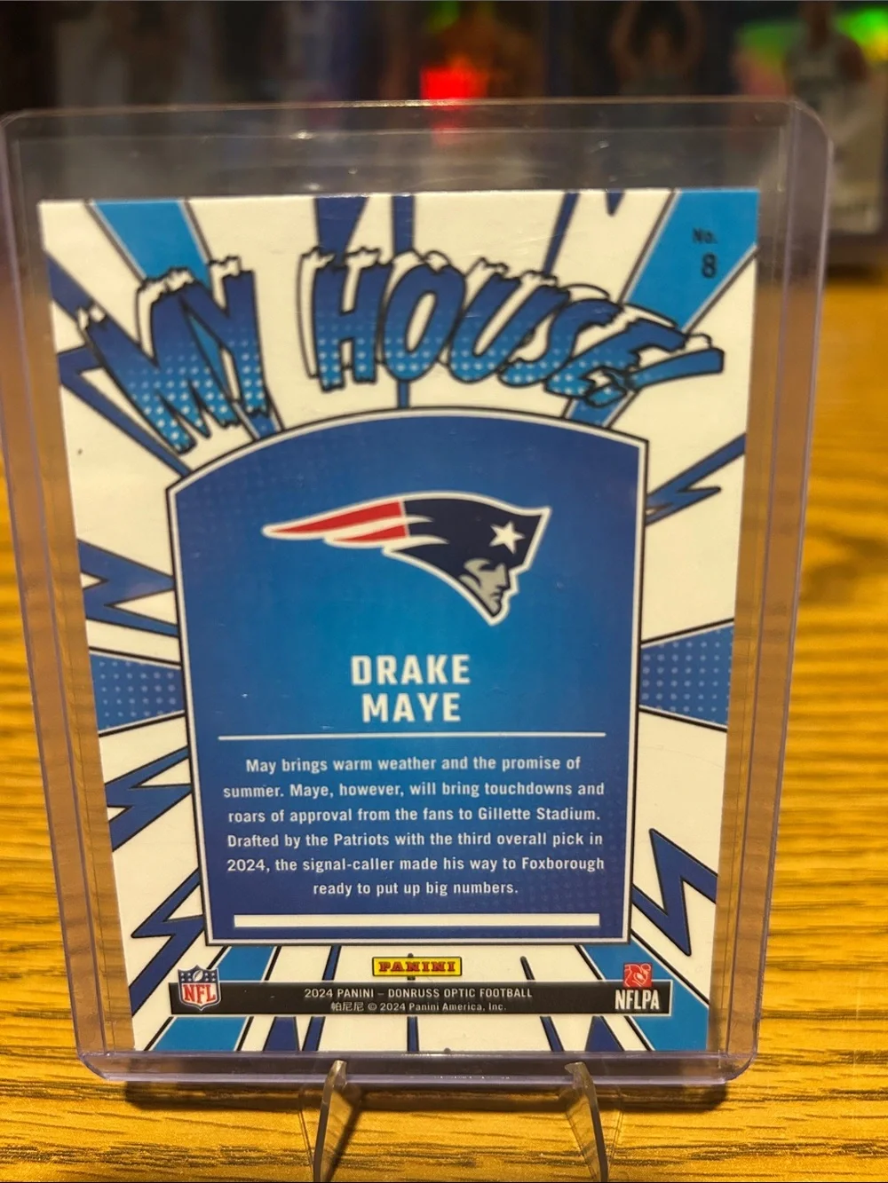 Drake Maye New England Patriots Rookie Card - My House NFL